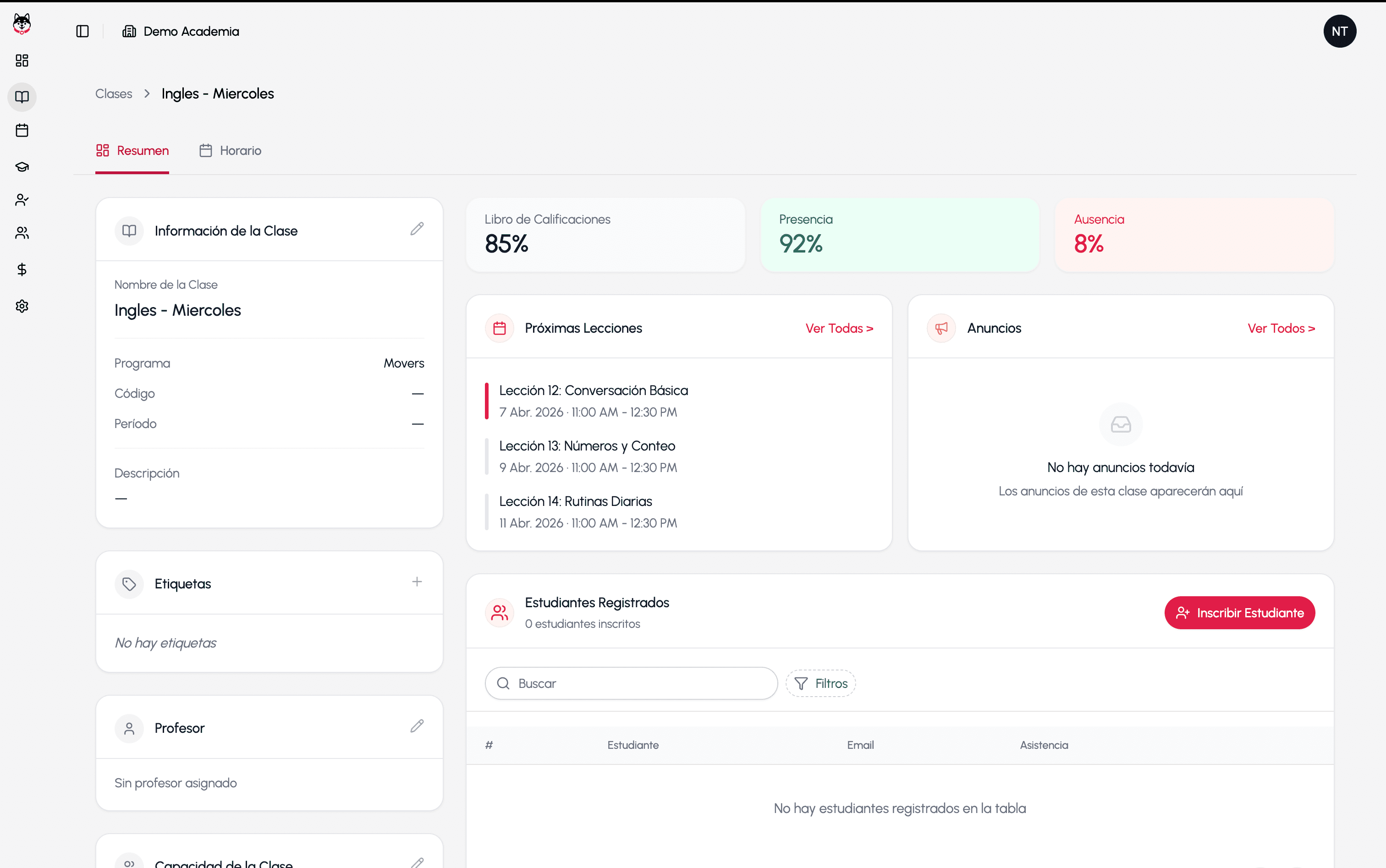 Nimboclass — AI Language School Platform. — 4